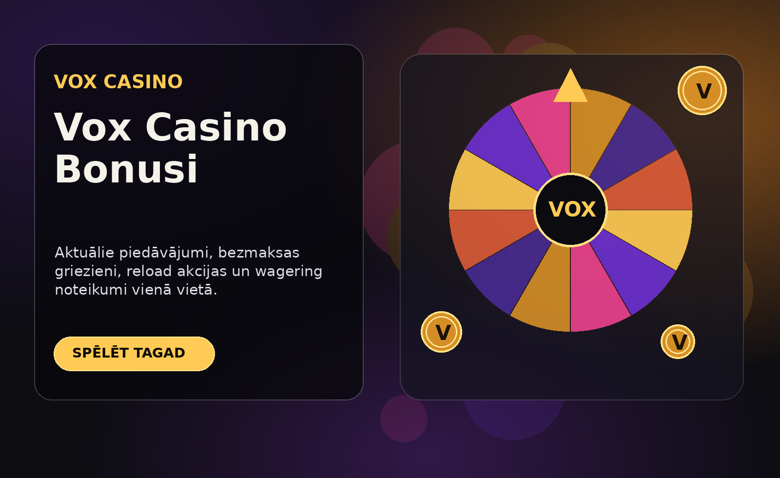 Vox Casino bonusi